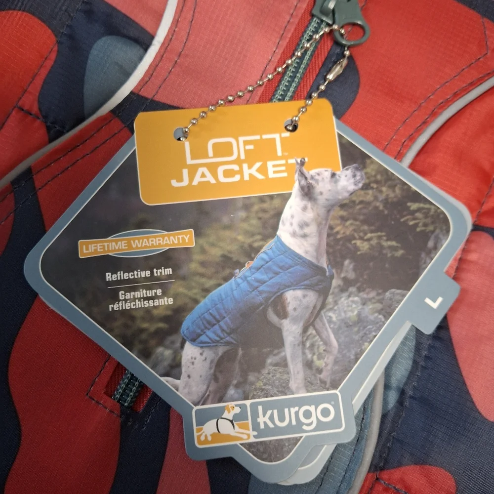 NWT Kurgo Loft Jacket Red Lava Lamp Size Large